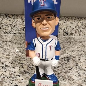 Michael Young 50th Anniversay Texas Rangers 8/13/22 SGA Bobblehead